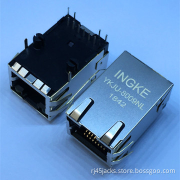 RJMG163128101NR YKJU-8009NL 1 Port 100BASE-T RJ45 Ethernet Jacks with Integrated Magnetics